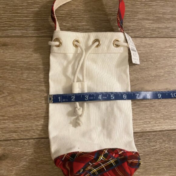 NWT J.Crew Factory Canvas Wine Tote - Picture 5 of 5